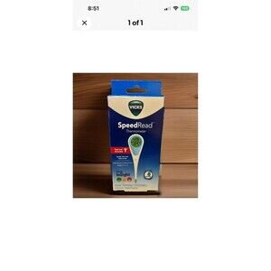 VICKS Speed Read Thermometer with Fever In Sight 8 Second Read & Big Color LCD